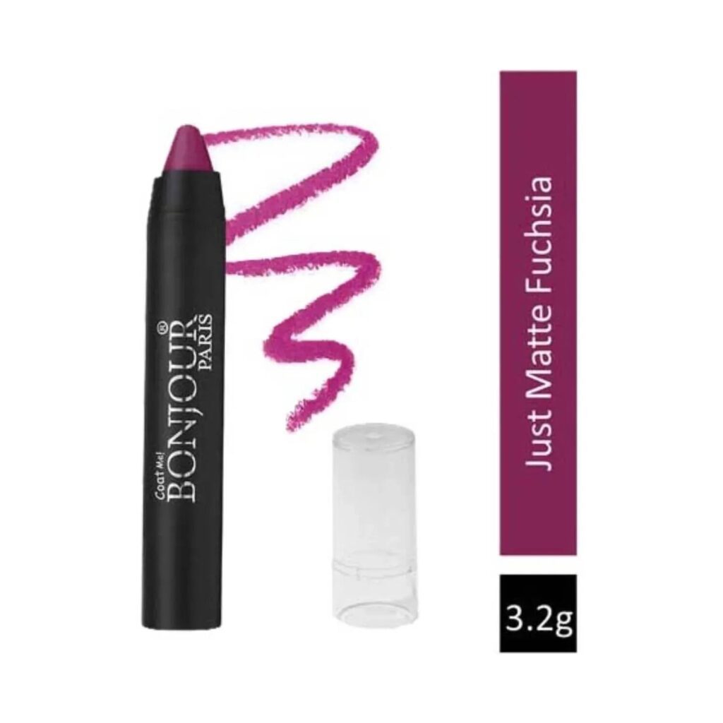 Bonjour Paris Just Matte Lip Crayon - 02 Fuchsia (3.2g) - Bonjour Paris
