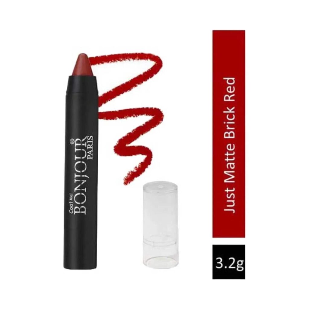 Bonjour Paris Just Matte Lip Crayon - 06 Brick Red (3.2g) - Bonjour Paris