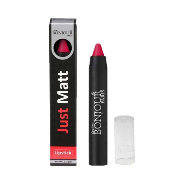 Bonjour Paris Just Matte Lip Crayon - 07 Pink Rose (3.2g) - Bonjour Paris