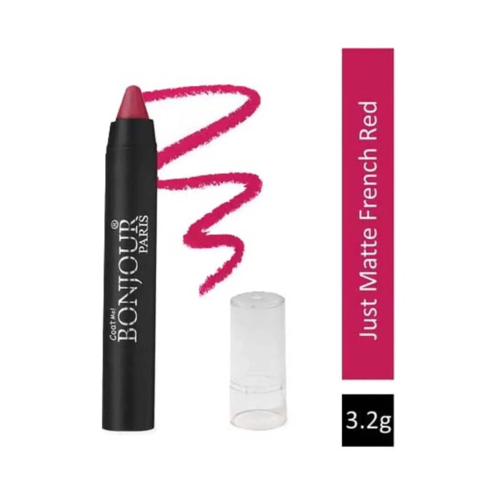 Bonjour Paris Just Matte Lip Crayon - 08 French Red (3.2g) - Bonjour Paris