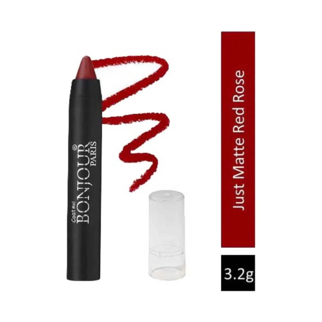 Bonjour Paris Just Matte Lip Crayon - 10 Red Rose (3.2g) - Bonjour Paris
