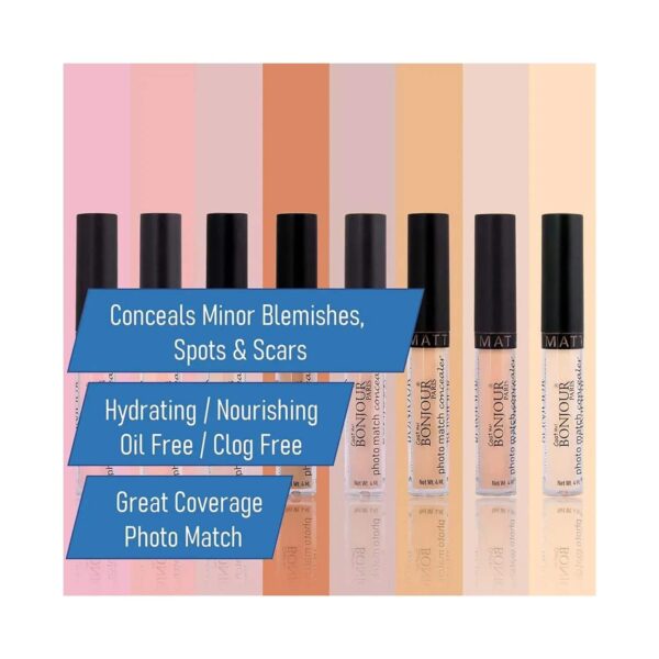 Bonjour Paris Photo Match Liquid Concealer SPF 25 - Ivory Fair (4ml) - Bonjour Paris