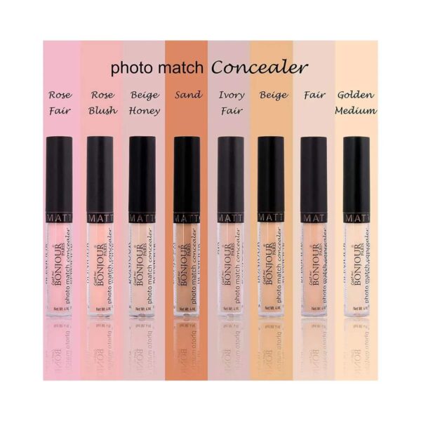 Bonjour Paris Photo Match Liquid Concealer SPF 25 - Ivory Fair (4ml) - Bonjour Paris