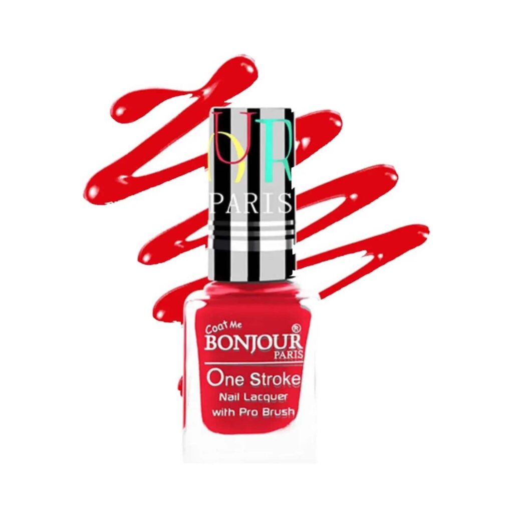 Bonjour Paris Satin Matte Nail Polish - Red (9ml) - Bonjour Paris