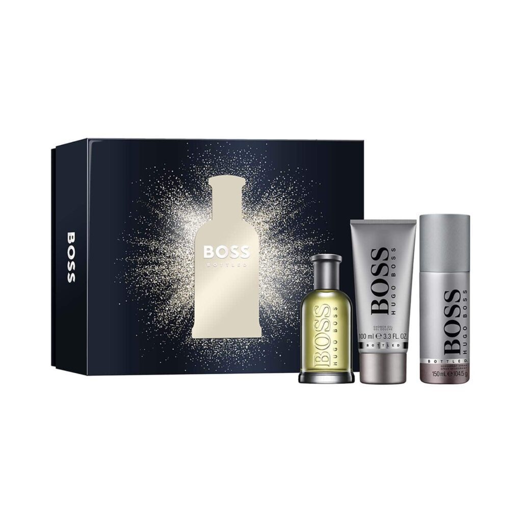 Boss Bottled Eau De Toilette And Deo With Shower Gel - (3 Pcs) - Boss