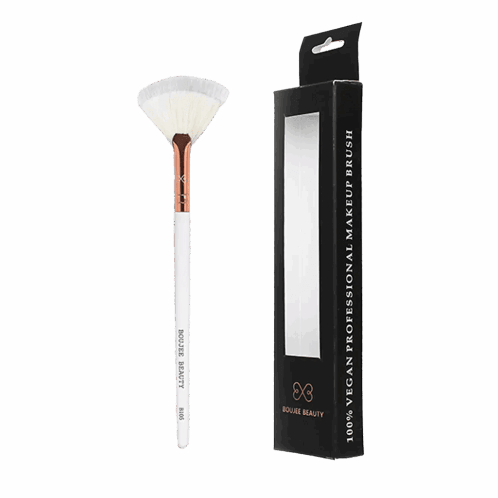 Boujee Beauty Duo-Fibre Fan Face Brush - B105 - Boujee Beauty