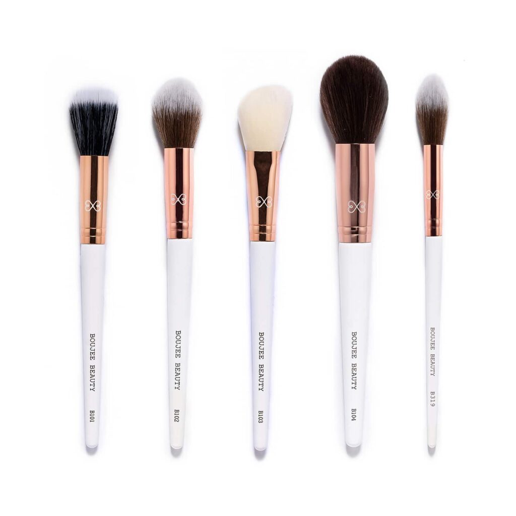 Boujee Beauty Face Brushes Combo Set - S102 (5 Pcs) - Boujee Beauty
