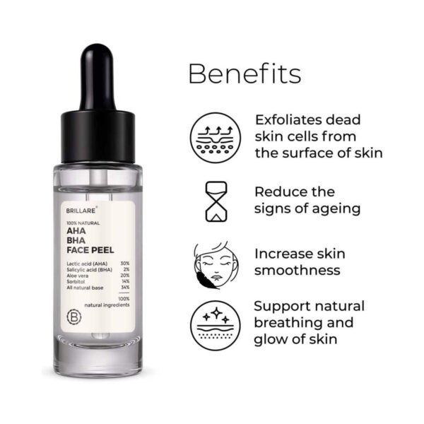 Brillare AHA BHA Face Peel For Smoother Blemish-Free Skin (30ml) - Brillare