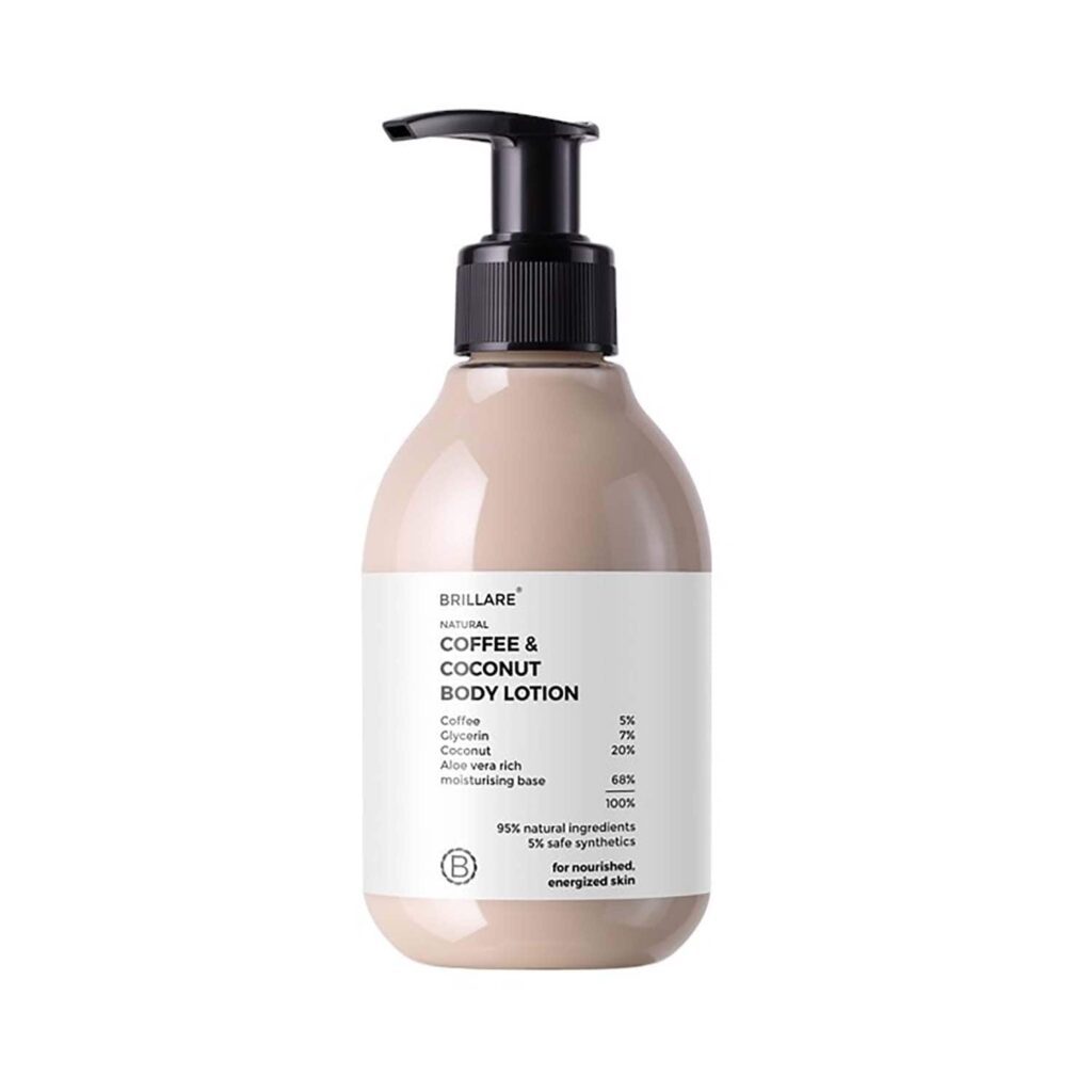 Brillare Coffee & Coconut Body Lotion for Energized & Moisturised Skin (200 ml) - Brillare