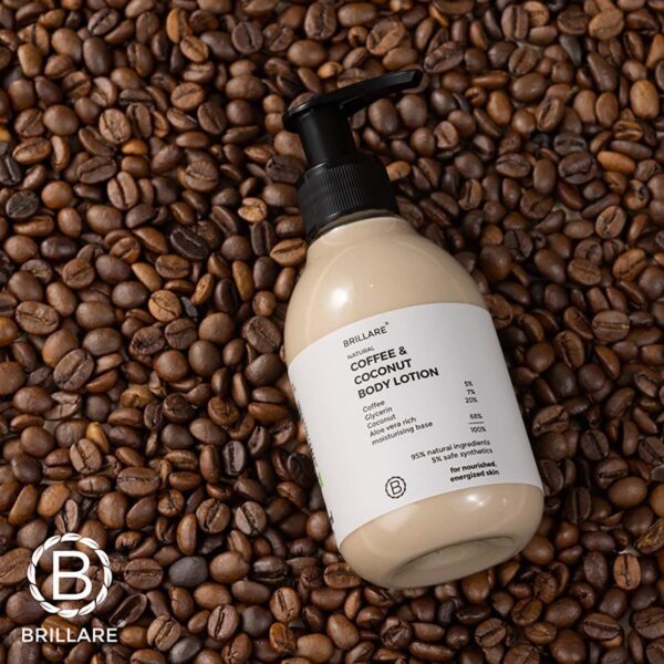 Brillare Coffee & Coconut Body Lotion for Energized & Moisturised Skin (200 ml) - Brillare