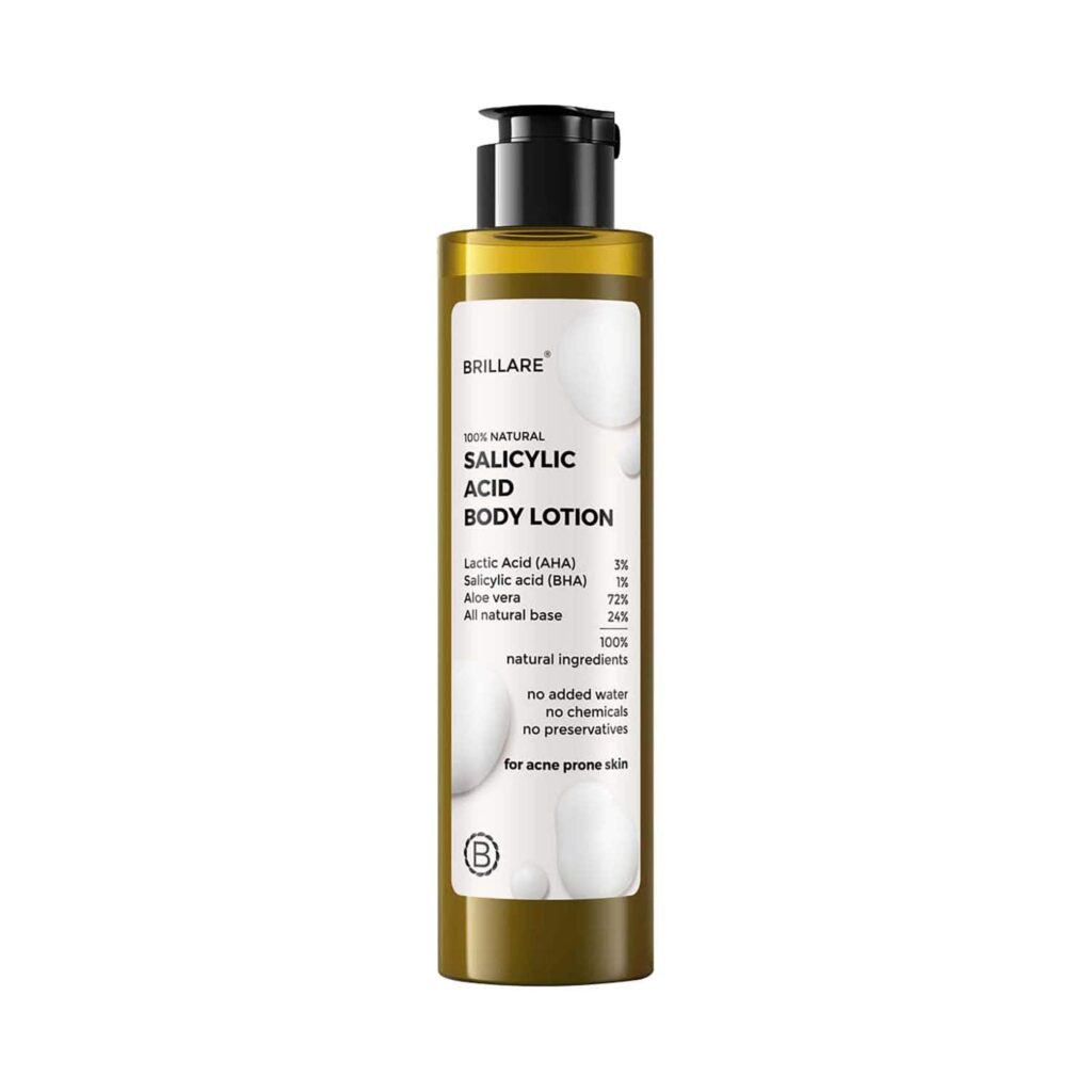 Brillare Salicylic Acid Body Lotion For Clear Purified Acne Prone Skin (200ml) - Brillare