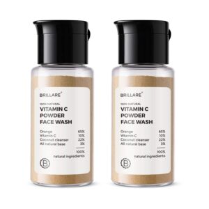 Brillare Vitamin C Powder Face Wash (15g) Combo For Bright, Radiant Skin - Brillare
