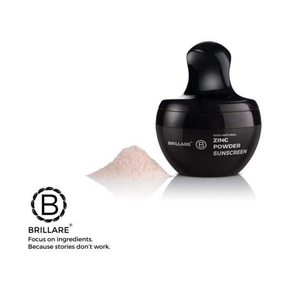 Brillare Zinc Powder Sunscreen SPF 50 (4g) - Brillare