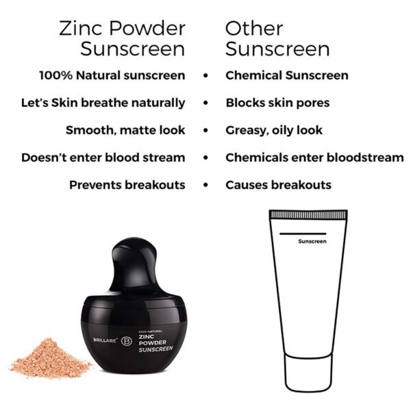 Brillare Zinc Powder Sunscreen SPF 50 - Bronze 03 (4 g) - Brillare