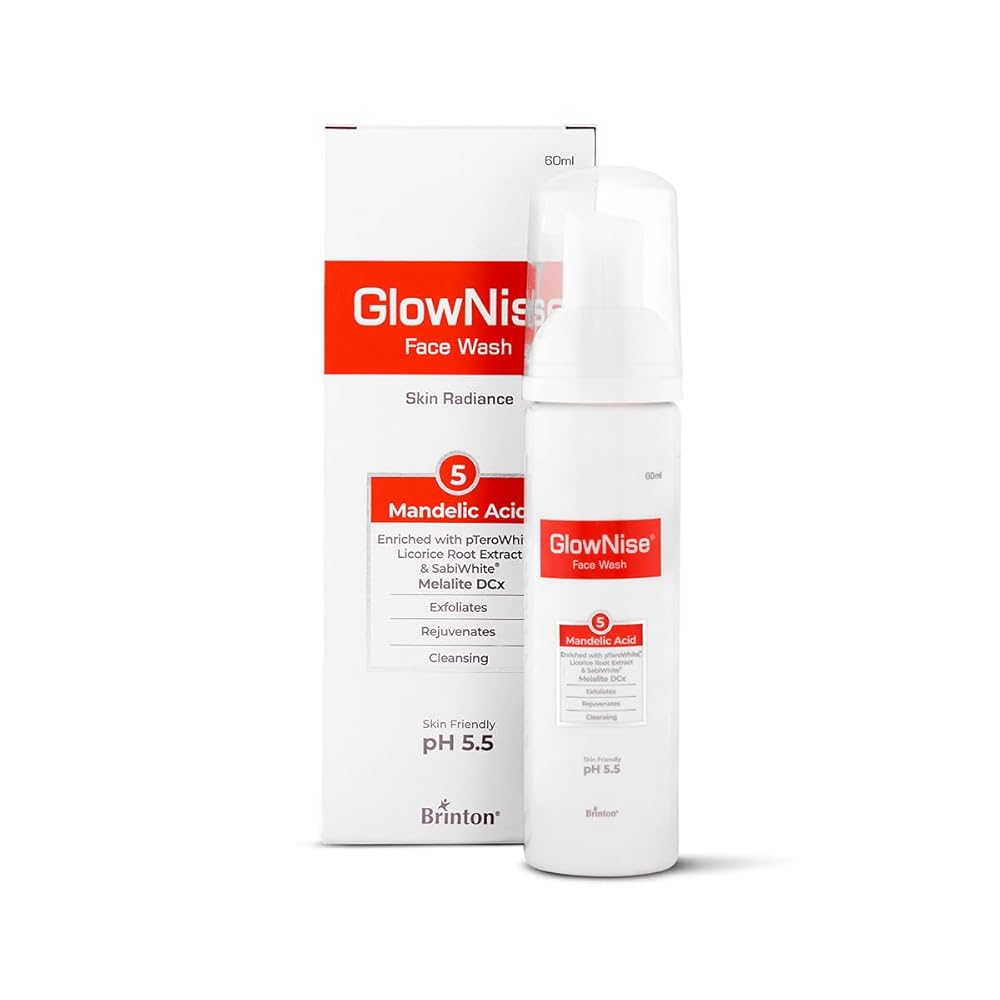 Brinton GlowNise Deep Cleansing Skin Whitening Foam, No Parabens, Sulphate Free Face Wash, White, 60 ml