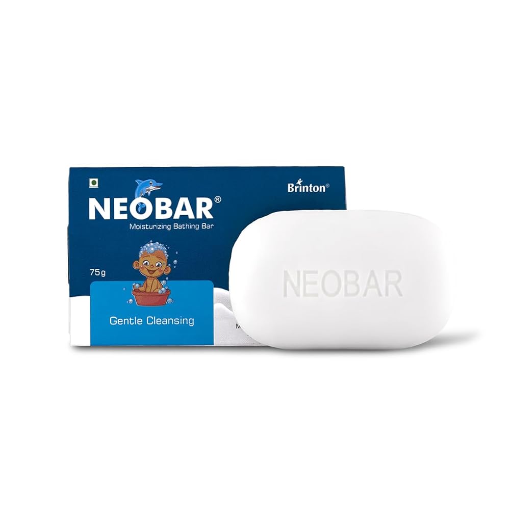 Brinton Neobar Baby Soap for Bathing, Moisturizing, Gentle Cleansing, Skin Friendly, Daily Care, pH 5 Pack of 2