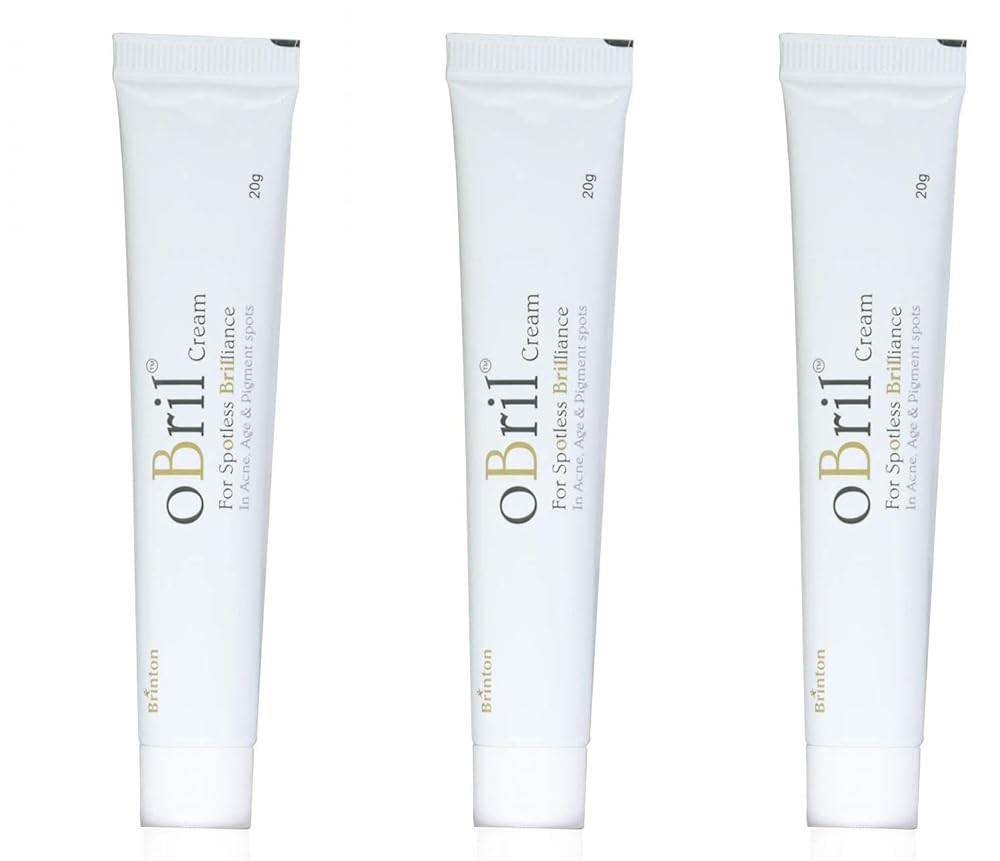 Brinton Obril Cream for Spotless Brilliance, Face Acne Skin Gel | 20 Gm x Pack of 3