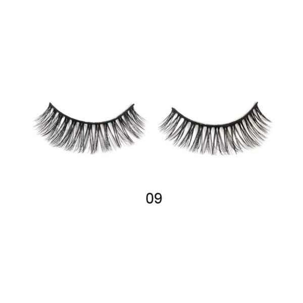 Bronson Professional 3D Effect False Eyelashes - 09 Black (1 Pair) - Bronson Professional