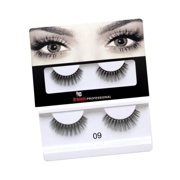 Bronson Professional 3D Effect False Eyelashes - 09 Black (1 Pair) - Bronson Professional