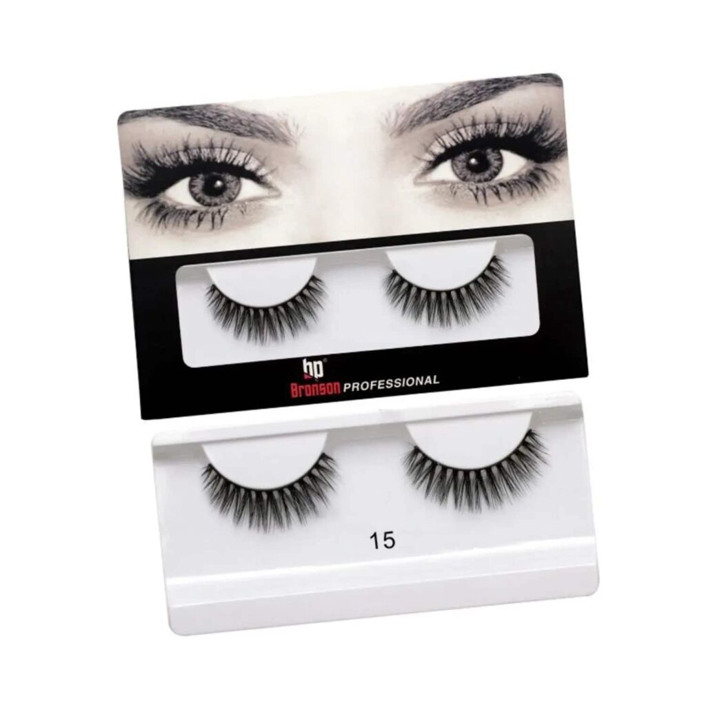 Bronson Professional 3D Effect False Eyelashes - 15 Black (1 Pair) - Bronson Professional