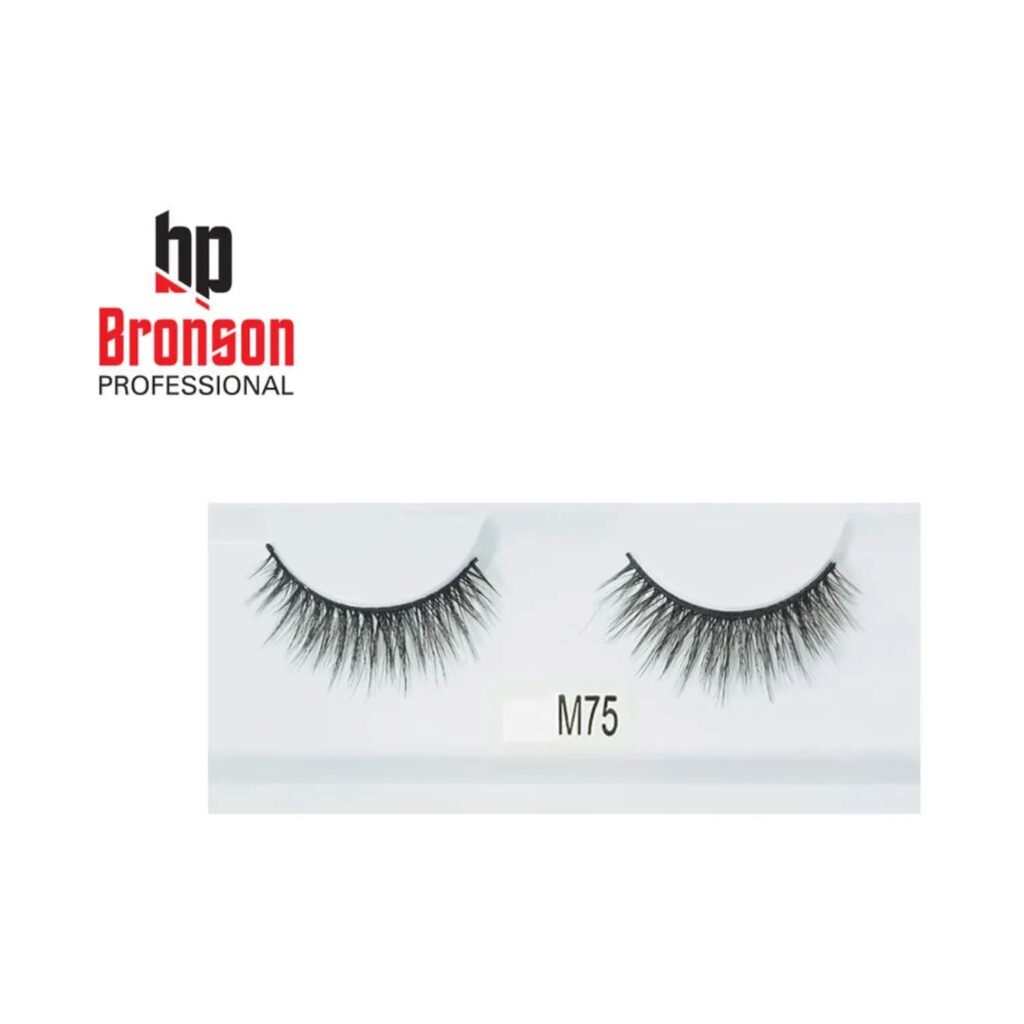 Bronson Professional 3D Eyelashes - M75 Black (1 Pair) - Bronson Professional