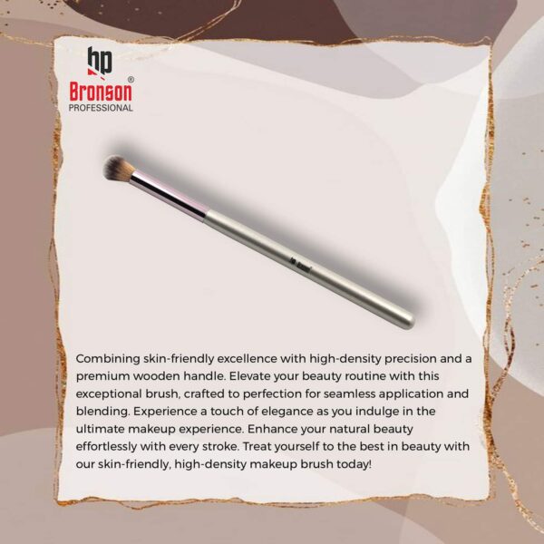 Bronson Professional Classic Concealer Buffer Brush - Silver, Pink - Bronson Professional