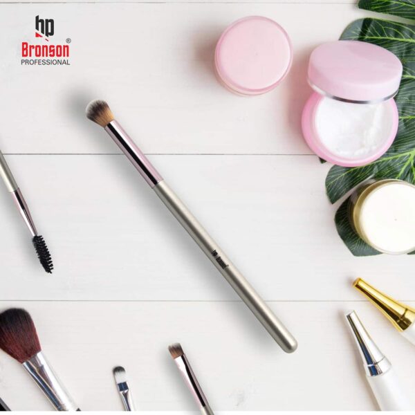 Bronson Professional Classic Concealer Buffer Brush - Silver, Pink - Bronson Professional