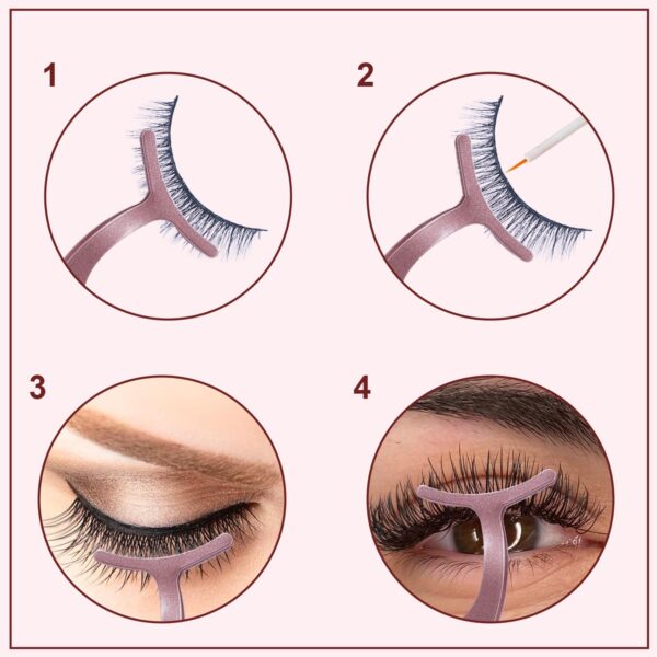 Bronson Professional Eyelash Curler Extension Applicator Remover Clip False Eyelashes Nipper - Pink - Bronson Professional