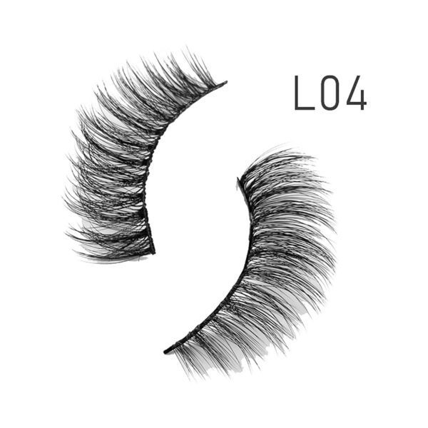 Bronson Professional Eyelash Set 3D False Long & Natural Eye Makeup L04 (10 Pair) - Bronson Professional