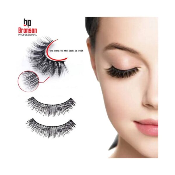 Bronson Professional Eyelashes - 213 Black (1 Pair) - Bronson Professional