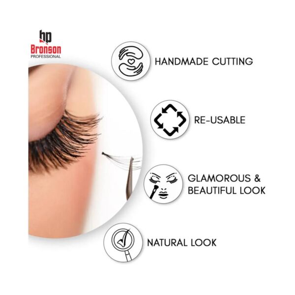 Bronson Professional Eyelashes - 213 Black (1 Pair) - Bronson Professional