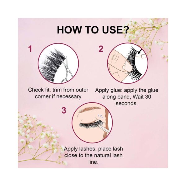 Bronson Professional Long & Natural False Eyelashes - 18 - Black - Bronson Professional
