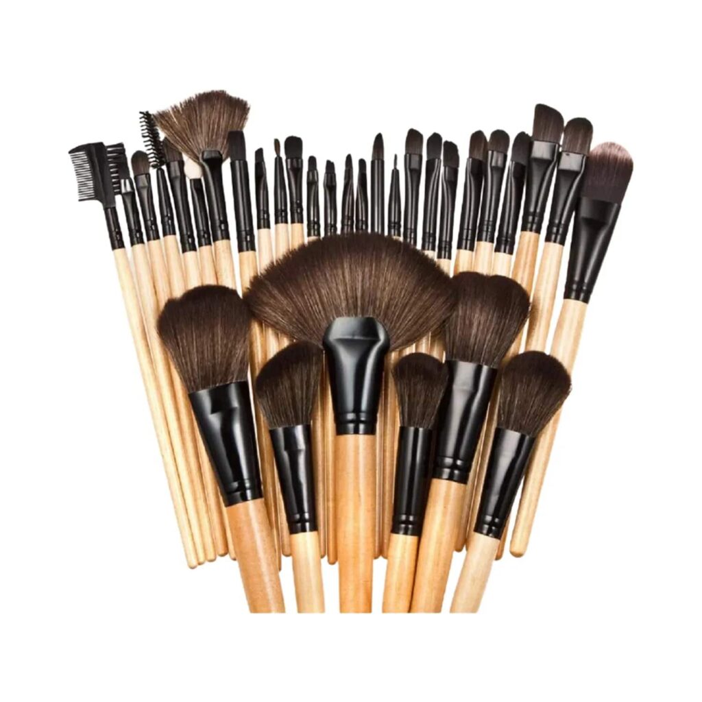 Bronson Professional Makeup Brush Set with Storage Pouch (32Pcs) - Bronson Professional