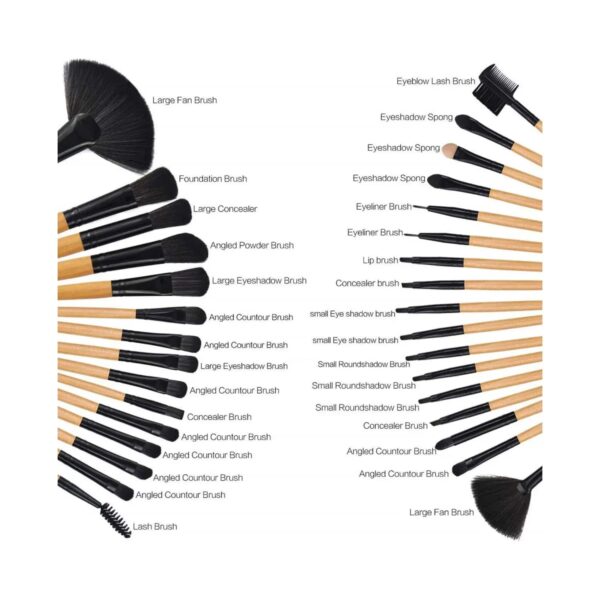 Bronson Professional Makeup Brush Set with Storage Pouch (32Pcs) - Bronson Professional
