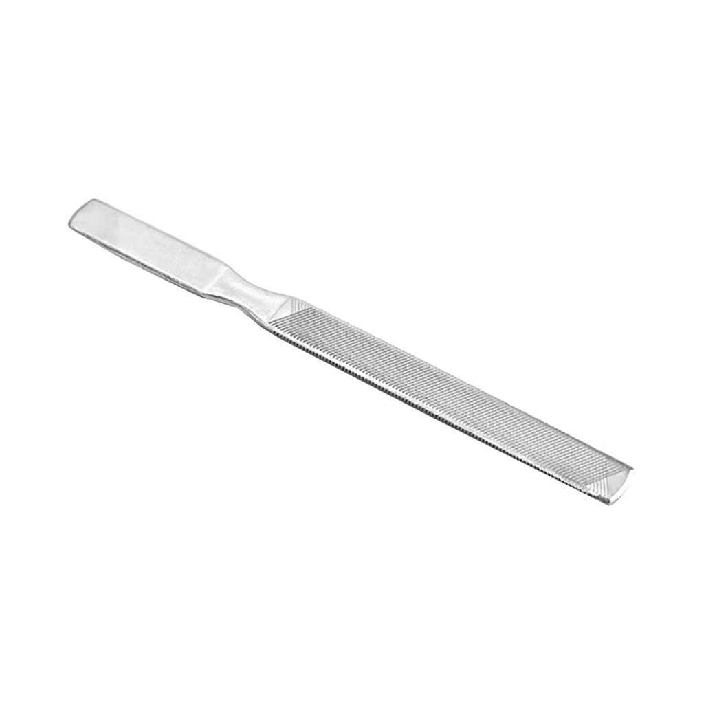 Bronson Professional Nail Filer & Buffer Double Sided Pedicure Manicure Tool - Silver - Bronson Professional