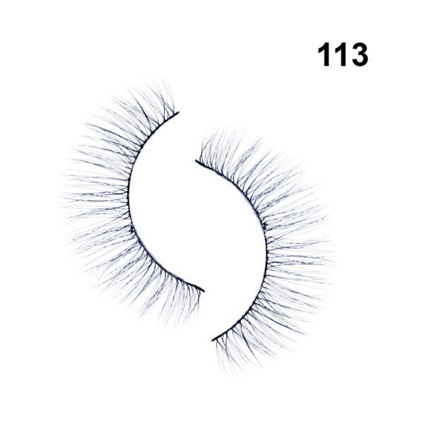 Bronson Professional Pair 6D Long & Natural False Eyelashes - 113 - Black (10 Pairs) - Bronson Professional