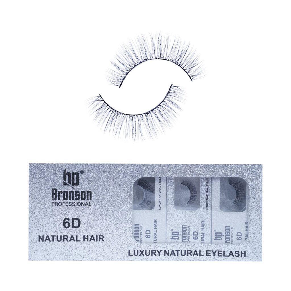 Bronson Professional Pair 6D Long & Natural False Eyelashes - 113 - Black (10 Pairs) - Bronson Professional
