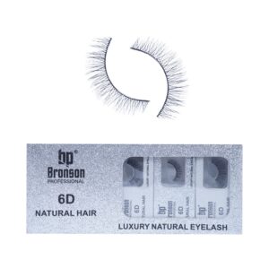 Bronson Professional Pair 6D Long & Natural False Eyelashes - 121 - Black (10 Pairs) - Bronson Professional