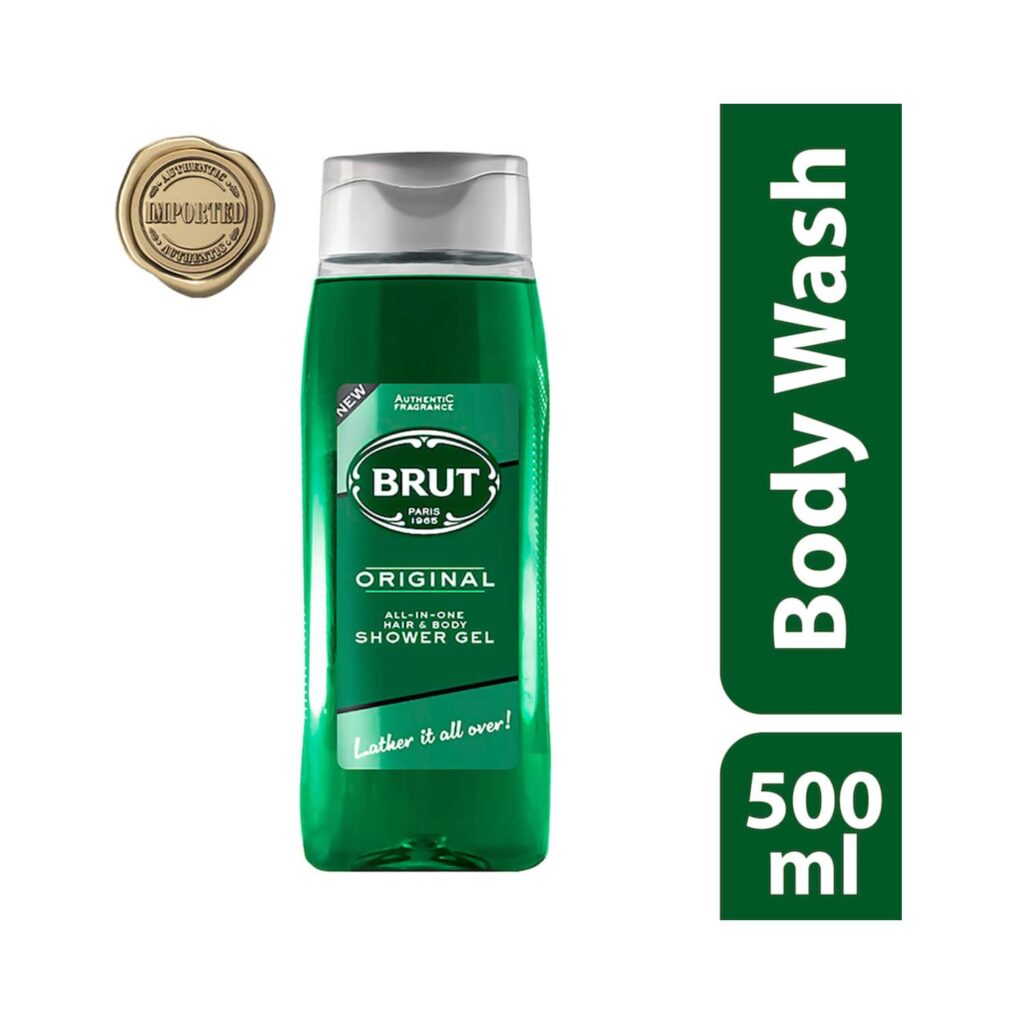 Brut Original All-In-One Hair & Body Shower Gel (500ml) - Brut