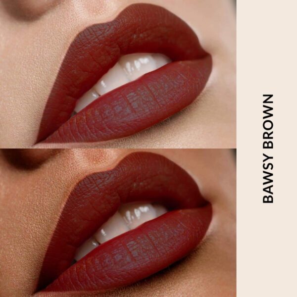 brwn. pro-melanin care Creme Matte Lip Crayon - Bawsy Brown (3g) - brwn. pro-melanin care