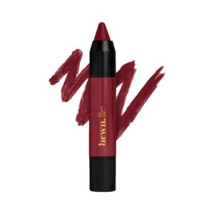brwn. pro-melanin care Creme Matte Lip Crayon - Bawsy Brown (3g) - brwn. pro-melanin care