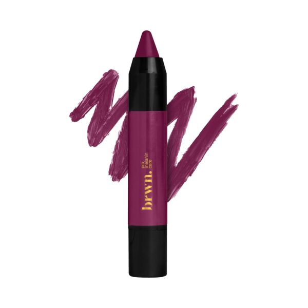 brwn. pro-melanin care Creme Matte Lip Crayon - Di-Wine (3g) - brwn. pro-melanin care
