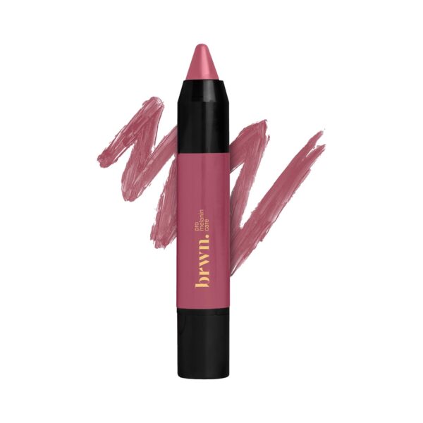 brwn. pro-melanin care Creme Matte Lip Crayon - Pink-A-Boo (3g) - brwn. pro-melanin care