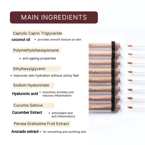 brwn. pro-melanin care HD Perfecting Concealer - 10 Teak (4.5ml) - brwn. pro-melanin care