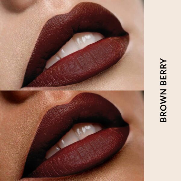 brwn. pro-melanin care Matte Melt Liquid Lipstick - Brown Berry (4.5ml) - brwn. pro-melanin care