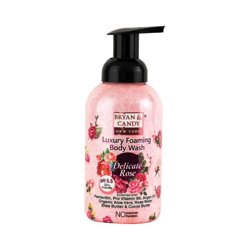 BRYAN & CANDY Delicate Rose Foaming Body Wash (400ml) - BRYAN & CANDY