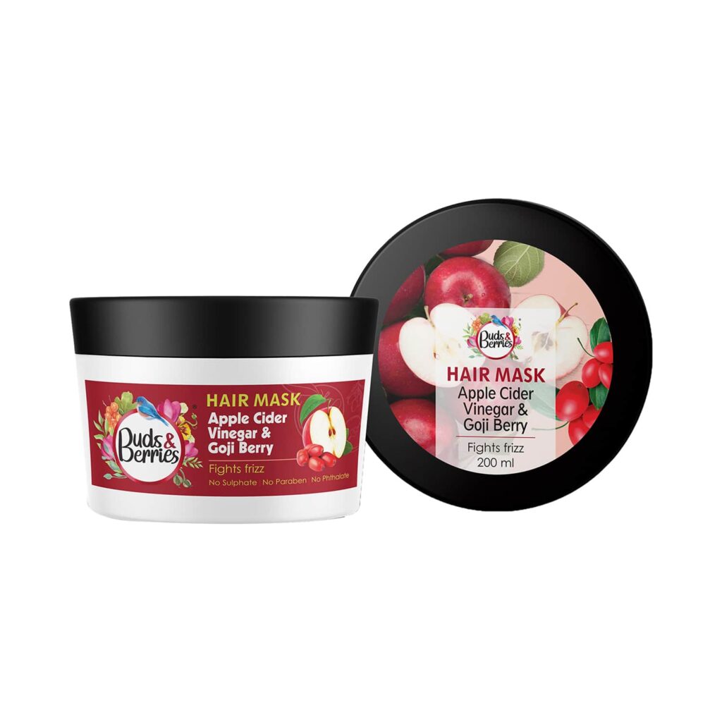Buds & Berries Apple Cider Vinegar And Goji Berry Hair Mask (200ml) - Buds & Berries