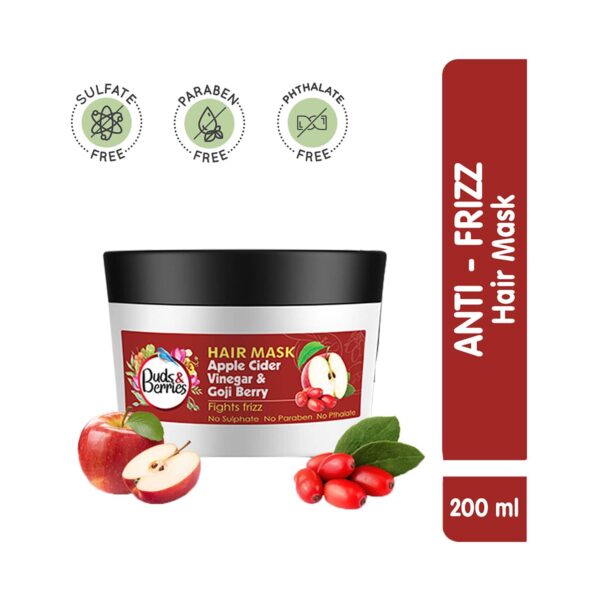 Buds & Berries Apple Cider Vinegar And Goji Berry Hair Mask (200ml) - Buds & Berries