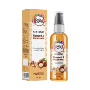 Buds & Berries Flaxseed And Macadamia Hair Serum (100ml) - Buds & Berries