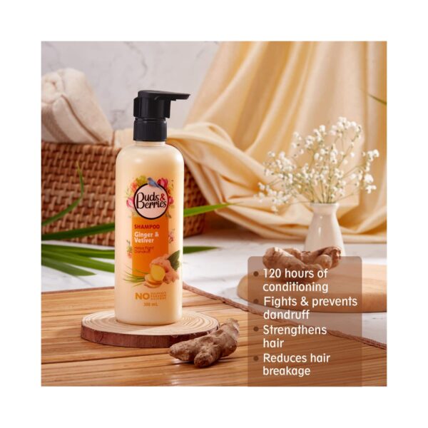 Buds & Berries Ginger And Vetiver Shampoo (300ml) - Buds & Berries